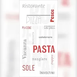 Mank Besteckservietten Airlaid Pasta, 40 x 40 cm, 75 Stück - Bestecktaschen