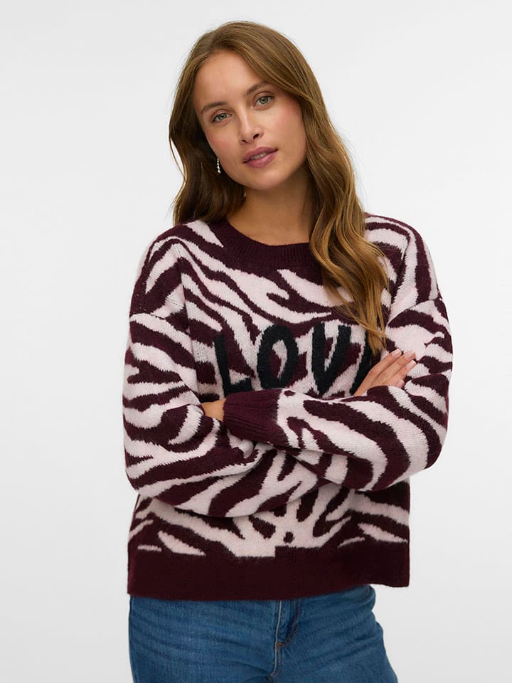 Vero Moda Pullover in Bordeaux - L