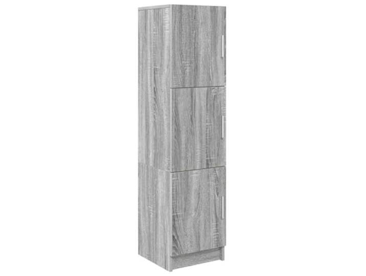 KGFHERENB Highboard Graues Sonoma 31,5 x 32 x 122,5 cm Schlanker Beistellschrank mit 3 Türen für Wohnzimmer, Esszimmer oder Büro. Bietet vielseitige Stauraumlösungen.