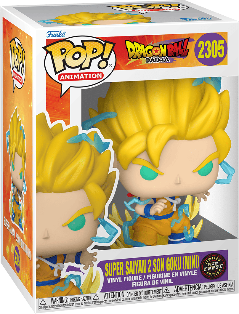 Pop! Vinyl - Dragonball Daima - Super Saiyan Son Goku (1 in 6 Chance of Chase) - Funko 3.75 in Collectible Action Figure