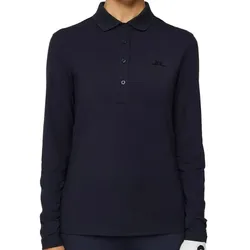 J.Lindeberg Golf Flor Langarm Polo Damen navy