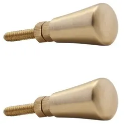 House Doctor Griff Knop 2er Set, Länge 2,5 cm, ∅ 2 cm, messing
