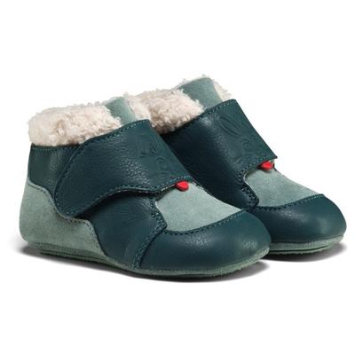 Affenzahn - Kid's Krabbelschuh Leder Growy - Barfußschuhe 22/23 | EU 22-23 blau