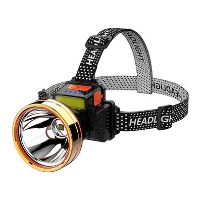 Scheinwerfer wiederaufladbare LED-Scheinwerfer USB für Erwachsene wasserdichte Taschenlampe Scheinwerfer-Taschenlampen für Outdoor-Garten-Bergbau-Camping