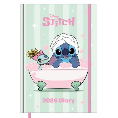Pyramid International - LILO & STITCH 2026 – Buchkalender A5 (15×21 cm) mit wöchentlichen Disney-Motiven von Lilo & Stitch, Planer für Schule, Uni,