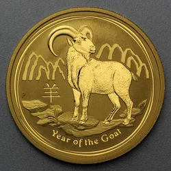 Goldmünze 1/4oz "Ziege" 2015 Lunar II – Year of the Goat (Australien)
