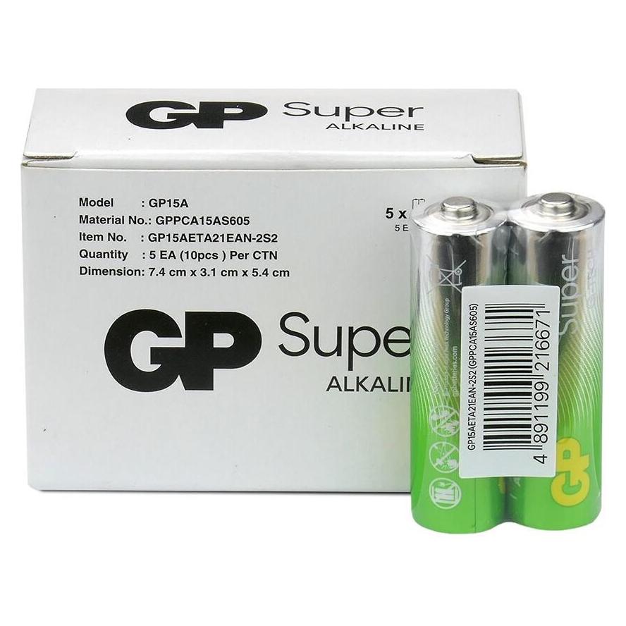 GP Batteries LR6 10PAK Super Alkaline (G-TECH) (10 Stk., AA) (61213584)