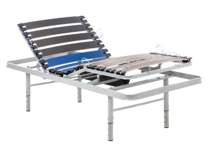 Geriafy – Sommier à lattes réglable électriquement 80x200 cm Renforcé et compact