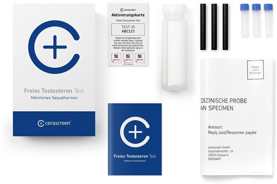 Cerascreen freies Testosteron Test Speichel 1 St
