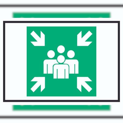 HB-Druck Sammelstelle Symbol Schild A3 (297x420mm)