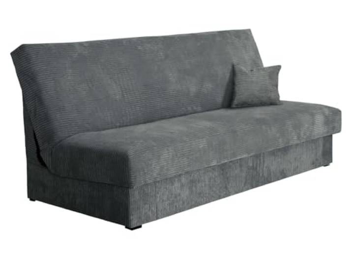 Mirjan24 Schlafsofa Adela Mini Cord mit Bettkasten, 3 Sitzer Sofa, Bettsofa, Couch mit Schlaffunktion, Polstersofa, Schlafsofa, Couchgarnitur, Farbauswahl (Poso 22)