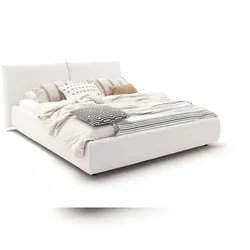 KAWOLA Bett HENRY Polsterbett Cord cremeweiß 160x200cm