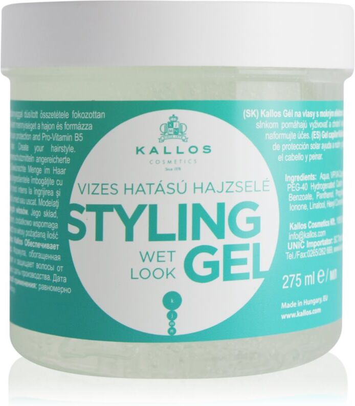 Kallos KJMN Wet Look Styling Gel gel cheveux effet mouillé 275 ml