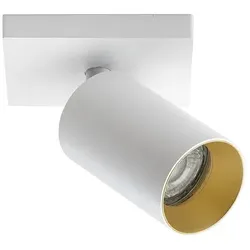 Lumexx Deckenleuchte SPOTON 1, Rosette eckig, 1-flammig, GU10, IP20, weiß LUM-2-300-01-1
