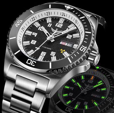 PRiME Automatic Mechanical Watch 44mm, Japan 8205 Movement, Men Diver Luxury Watch, 300M Waterproof Luminous v1031 3