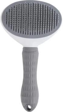 Uplift Treasures Self Cleaning Pet Hair Remover Grooming Brush grey