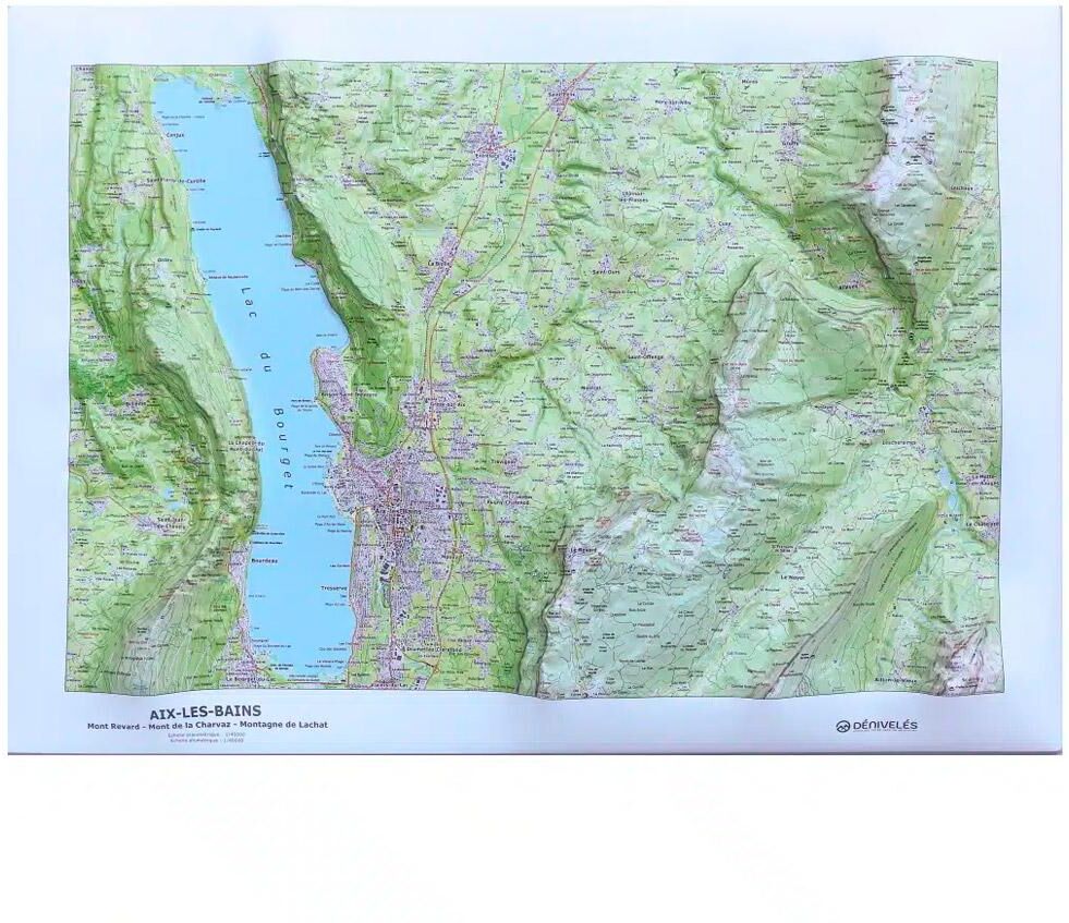 Deniveles  - Aix Les Bains - Carte 3D