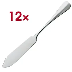 WMF Fischmesser»BAGUETTE« 12 Stück Edelstahl silber