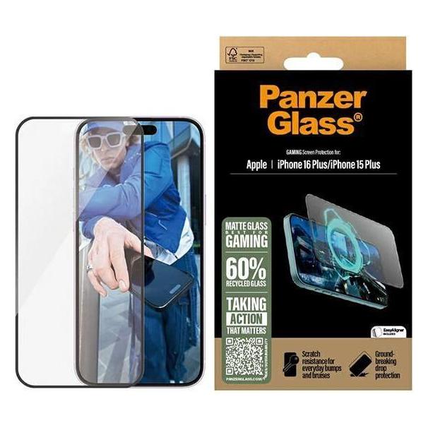 PanzerGlass Gaming UWF (1 Stk., Apple iPhone 15 Plus, Apple iPhone 16 Plus) (2859)