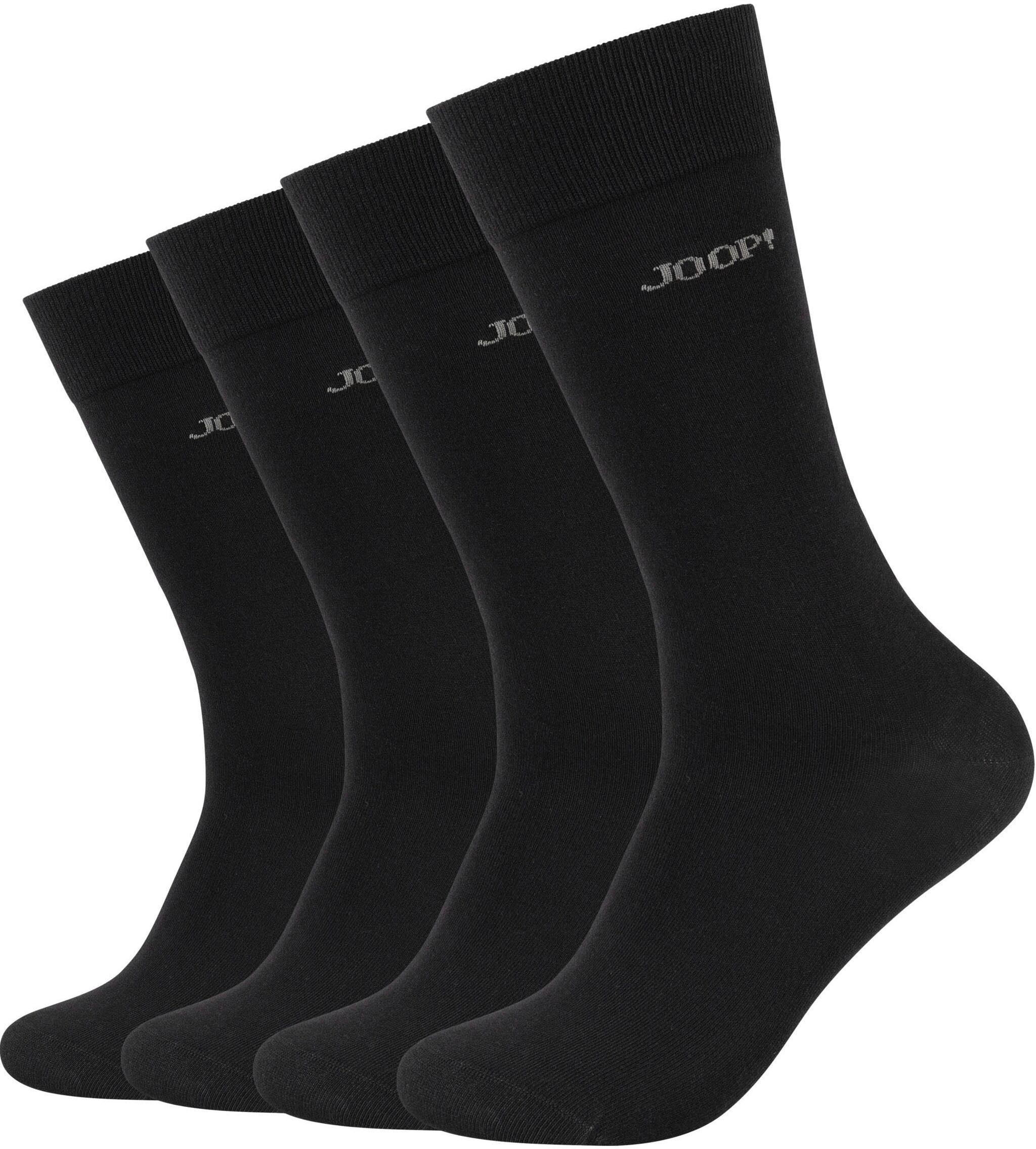 Joop! Socken JOOP "premium essentials", Damen, Gr. 35-38, schwarz, Obermaterial: 62% Baumwolle, 36% Polyamid, 2% Elasthan, Socken Socken, Premium Essentials, verstärkte Ferse, haltbare Spitze schwarz 35-38