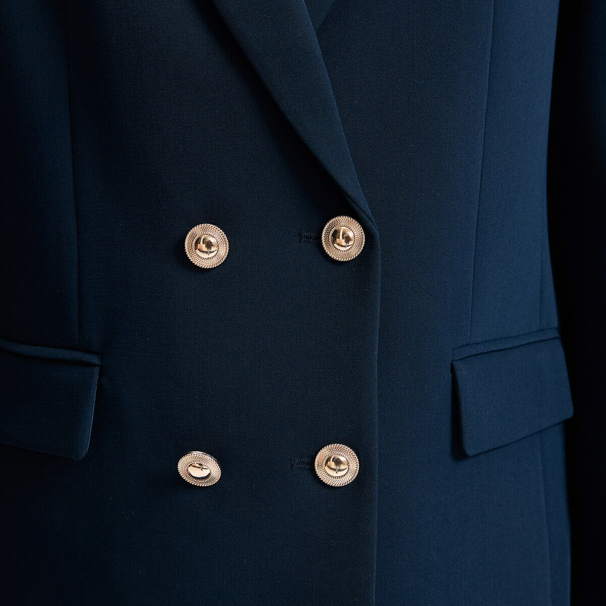 LA REDOUTE COLLECTIONS Blazer long croisé coupe droite&nbsp;