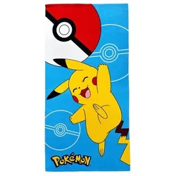 Pokémon, Strandtuch, Strandtuch aus 100 % Mikrofaser, 70 × 140 cm – – Modell POK819 (140 x 70 cm)