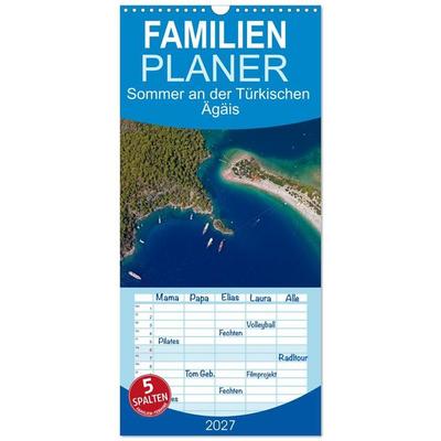 Familienplaner 2027 - Sommer an der Türkischen Ägäis mit 5 Spalten (Wandkalender, 21 x 45 cm) CALVENDO