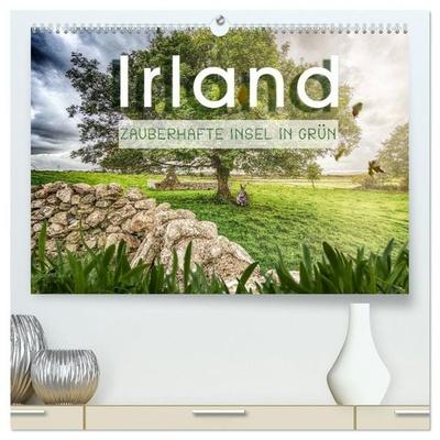 Irland - Zauberhafte Insel in grün (hochwertiger Premium Wandkalender 2027 DIN A2 quer), Kunstdruck in Hochglanz