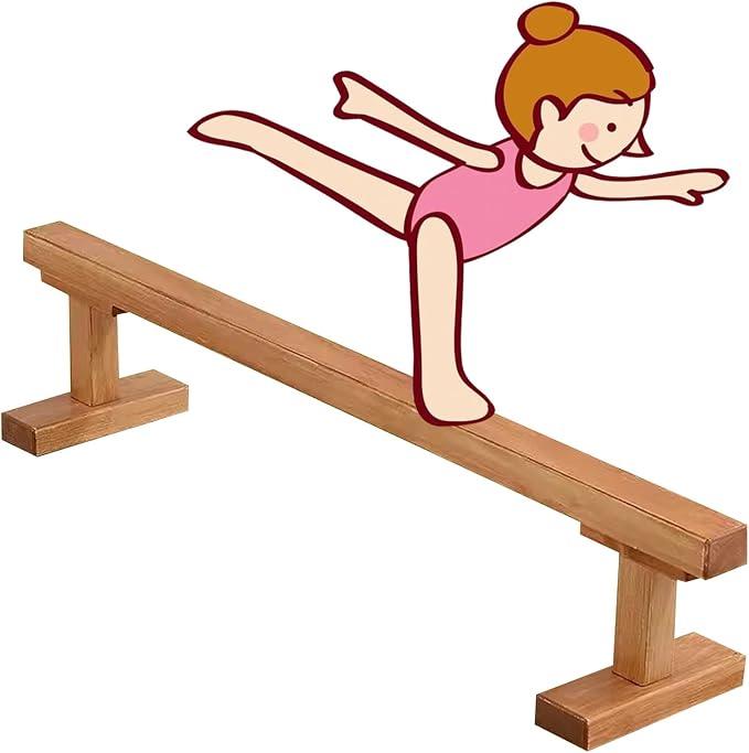 Schwebebalken Schwebebalken Für Gymnastik Zu Hause, Holz Pro Kinder Training Laufbalken Für Kleinkinder, Schwebebalken Turngeräte Für Einsteiger Sportler Kinder Praxis