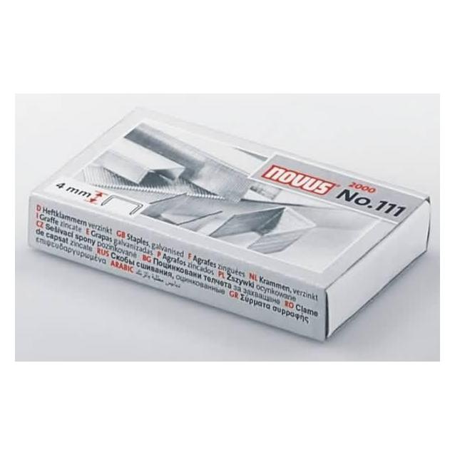 Novus Heftklammer Produktverwendung: Heftgeräte, Heftzange Typbezeichnung der Heftklammern: No. 111 (2000x) (042-0036)