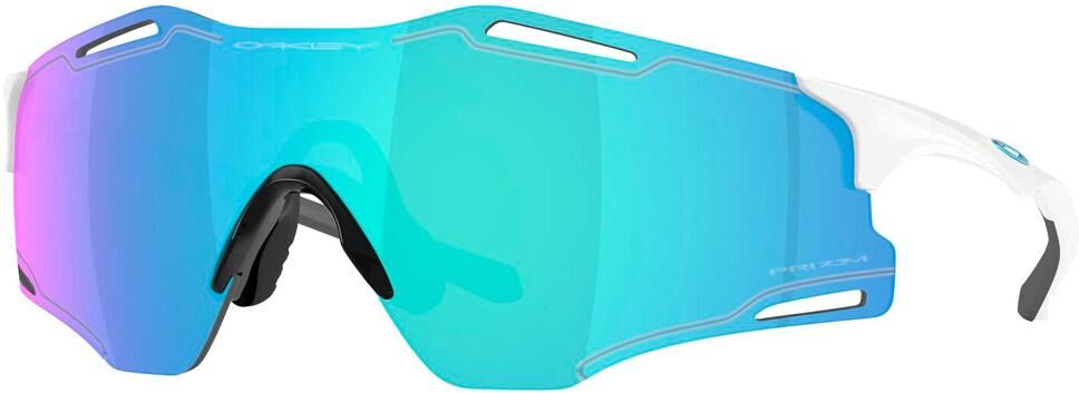 Oakley  - Cybr Zero Polished White Prizm Sapphire - Lunettes de soleil
