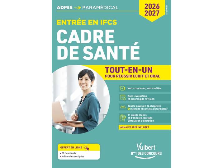 Concours Cadre de santé - Entrée en IFCS - Tout-en-un - Concours 2026-2027 (Broché)