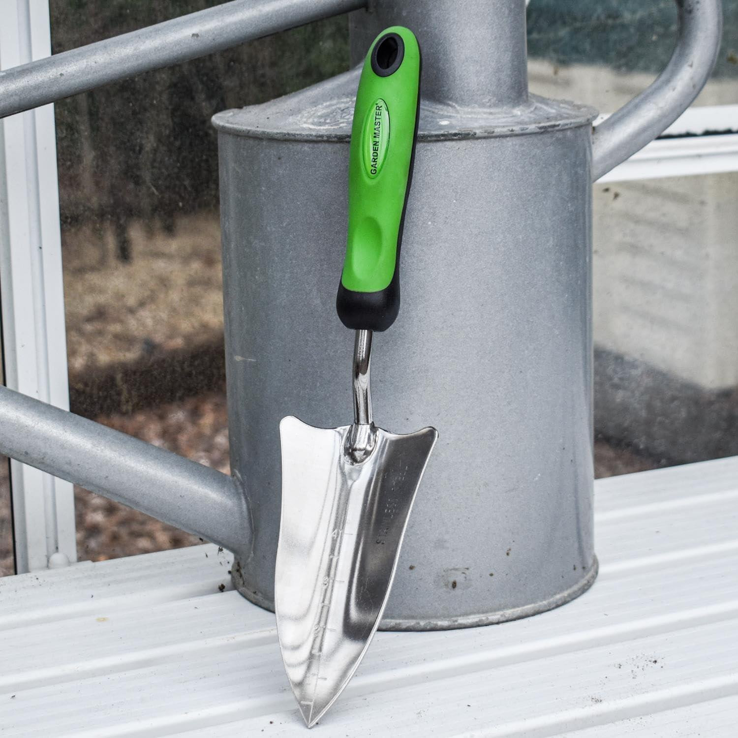 Roestvrijstalen plantensteek met ergonomisch handvat voor tuinieren, 1 stuk