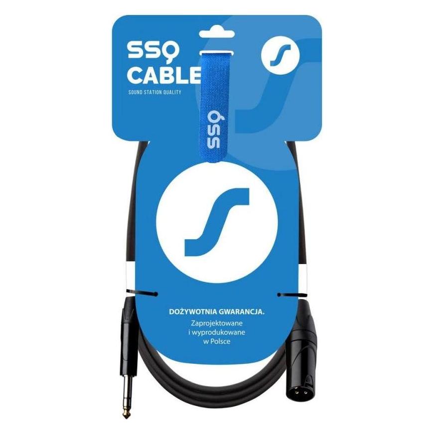SSQ JSXM1 Event - Jack stereo 6.3 / XLR Meski (1 m, XLR Kabel) (SS-2027)