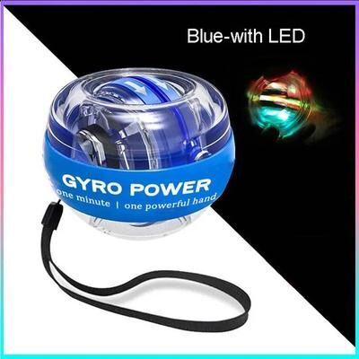 Uplift Treasures LED Gyroscopic Wrist Power Trainer Strength Ball blue withled