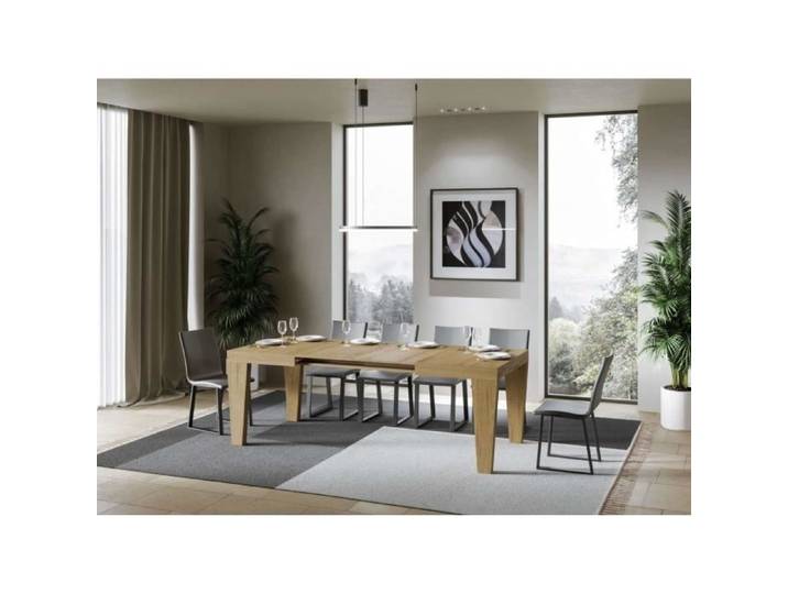 Table extensible 6 à 10 personnes chêne naturel Kristo L 130 à 234 cm
