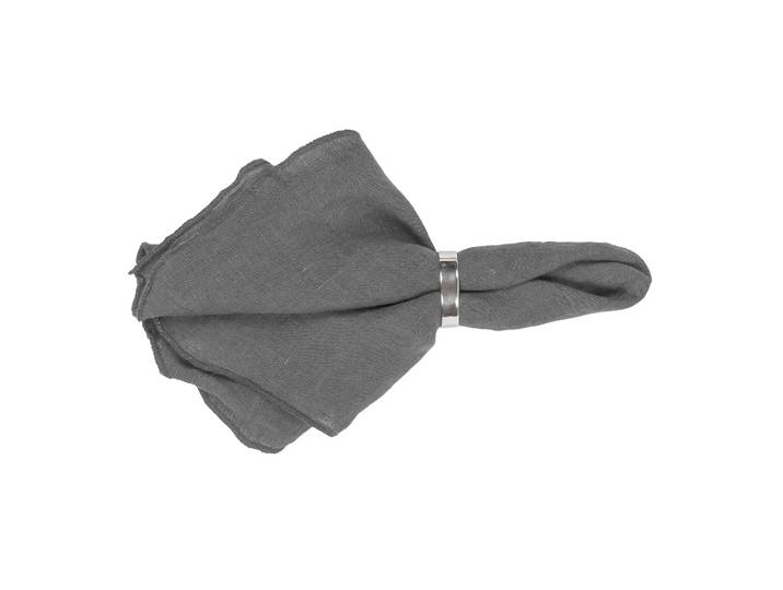Broste Copenhagen Serviette en lin Gracie gris