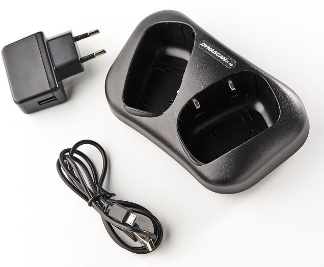 Chargeur double pour Dynascan F-15 Accessoire double compartiment avec alimentation qui garde vos talkies prêts à l'emploi !