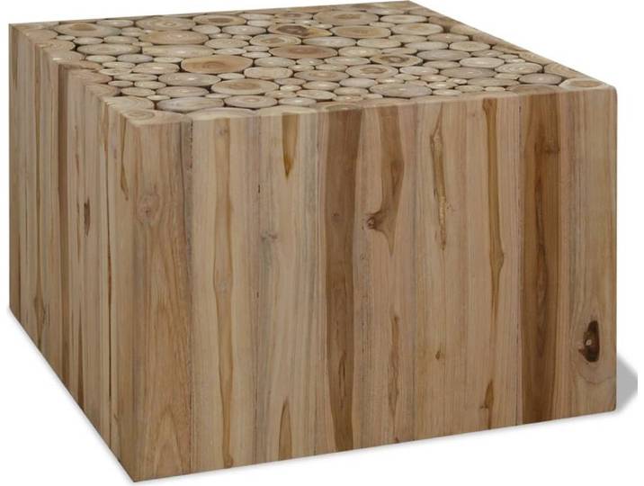 Maison Exclusive - Table basse en teck 50 x 50 x 35 cm