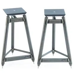 SolidSteel SS-5 boekenplank speakerstandaard (wit) (1 Paar, Ständer, Höhenverstellbar), Lautsprecher Ständer + Wandmontage, Weiss