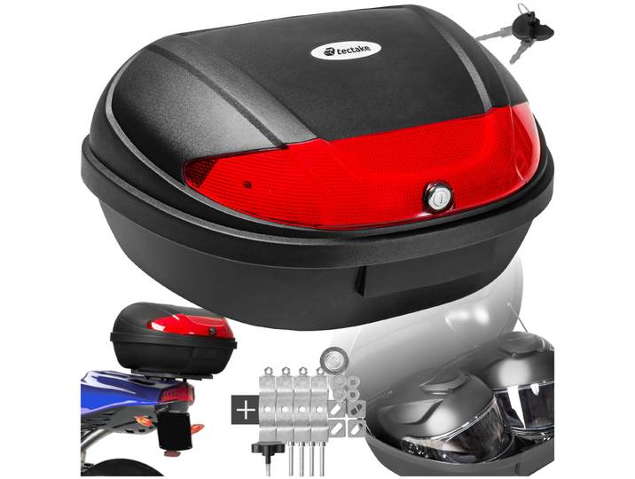 Top Case 2 casques XXL Universel 48 Litres pour Moto - noir