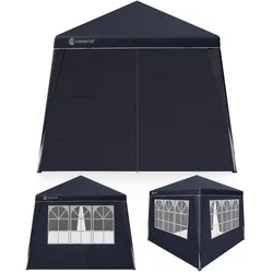 Faltpavillon Capri Anthrazit 3x3m inkl 4 Seitenwänden UV-Schutz 50+