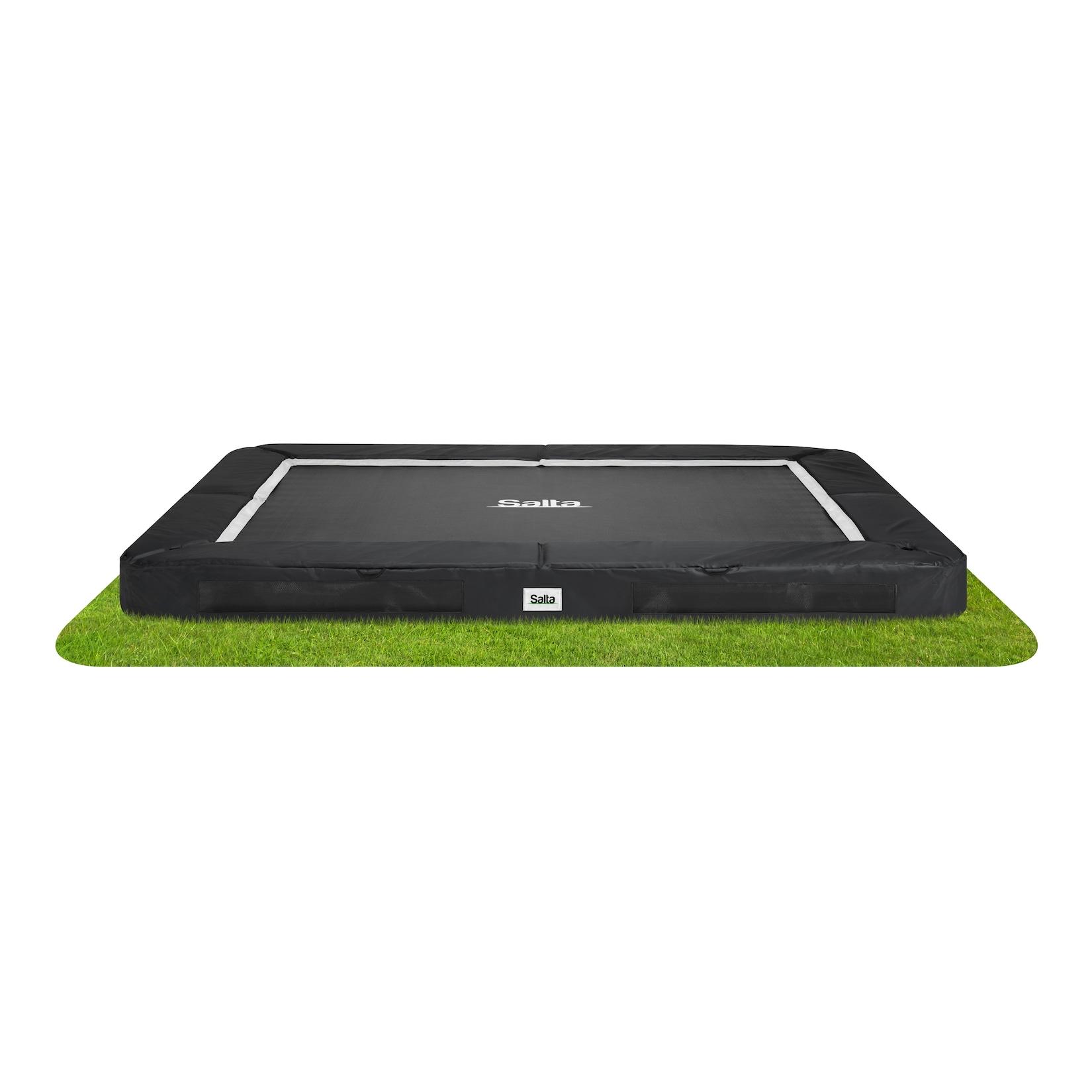 Salta Bodentrampolin Premium Ground Sports - rechteckig - 305 x 214 cm - Schwarz