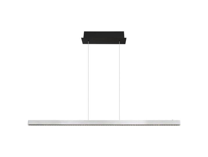 Globo Led-Hängeleuchte, Schwarz, Alufarben, Metall, 9x120x120 cm, höhenverstellbar, Touch (on/off), Lampen & Leuchten, Innenbeleuchtung, Hängeleuchten, Pendelleuchten