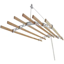 Deckentrockner aus Holz - Weiß - 1.4m