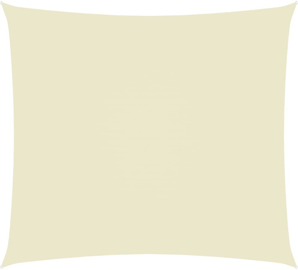 Dakota Fields Ravine 4m x 6m Rectangular Shade Sail Cream 400cm W X 600cm D