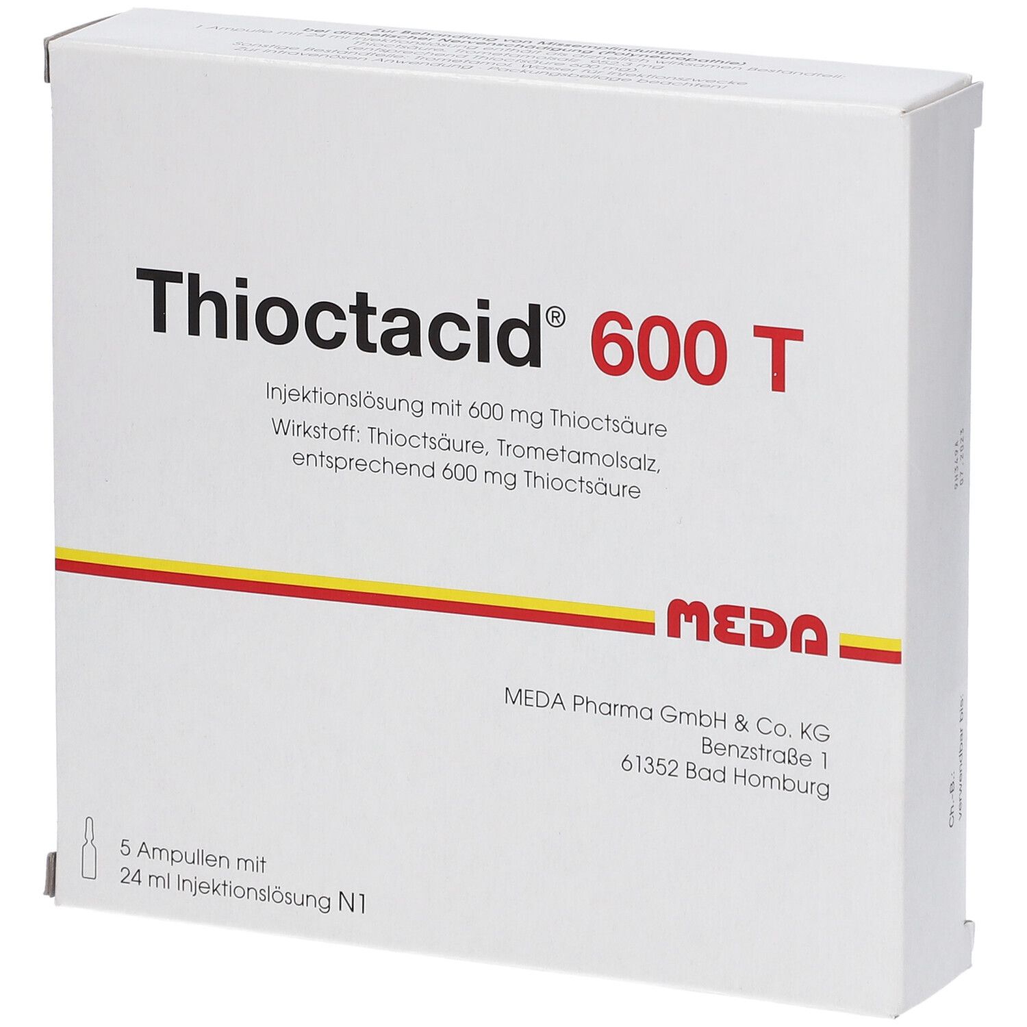 Thioctacid 600 T Injektionslösung 5x24 ml
