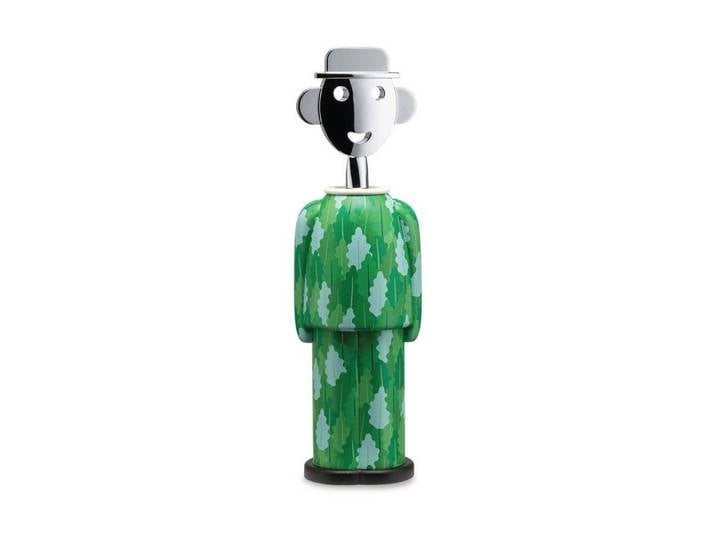 Alessi Korkenzieher Korkenzieher Alessandro M. 21 cm Fulvia Mendini, (1 tlg), Korkenzieher Alessandro M., Ø6cm, AlkiPapier, grün