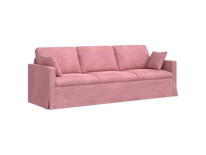 Makastle Sofa Couch Rosa 228 x 78 x 80 cm Samt