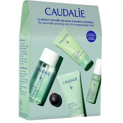 105ml CAUDALIE Vinopure Starter Kit (Gel 30ml + Toner 50ml + Serum 10ml + Fluid 15ml)